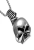 MEN039S Fashion Rock Penden Skulls сплавы титана серебряный подвесной колье из нержавеющей стали.