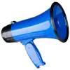 Megafono 25 Watt Spract Megaphone Altoparlante Pa Bullhorn con sirena incorporata, registratore vocale, apribottiglie, blu