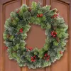 Decorative Flowers Christmas Holiday Art Wreath Artificial Lighting Simulation Multifunctional Party Year Decor Props