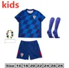 2024 Maglie da calcio Modric Kids Croazia Brekalo Perisic Brozovic Kramaric Rebic Livakovic 24 25 Croacia Football Shirt Kit Kit