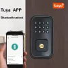 Slot Tuya Smart Door Lock met Bluetooth Digitale toetsenbord -app Wachtwoord Mechanische sleutel Ontgrendelde sleutelloos huishoudelijk Huishoudelijke elektronische doorvergrendeling