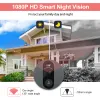 Sonnette de porte de porte Smart Home Door Door 1080p Porte Caméra Puphole avec moniteur Video Video Door Sonne de porte Pir pour la protection de la sécurité