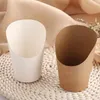 Disposable Cups Straws 50 Pcs Chip Cup Fries Ice Cream Paper Takeaway Mug Portable Kraft Popcorn Mugs