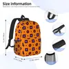 Sac à dos funky orange sacs à dos adolescent adolescents pour adolescents sacs d'études de la mode sacs de voyage