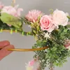 Flores decorativas Ball Crisântemo a água da grinalda Artificial Ornamento pendurado