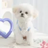 Vêtements pour chiens Vêtements respirant Mesh Bow Halter Robe d'été Chiot Jupe Teddy Princesse Vêtements pour animaux de compagnie