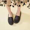 Casual Shoes Women Genuine Leather Ladies Vintage Flats 2024 Summer Autumn Female Oxford Shoe Mom Loafers Comfort