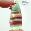 Colliers Natural Green Jaune Fluorite Quartz pendentif Collier d'eau Crystal Colorful Fluorite Rainbow Jewelry Rare femme Men Aaaaa