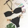 Designer Sexy Bikini sets 2024 New Fashion Womens Summer Sexy S Swimsuit With Ringestones Femmes Push Up Female Place Swim Wear Suie Pool Bather