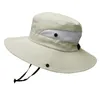 Ouder-kind Sun Fisherman hoed buiten unisex UPF 50 emmer hoed mannen vrouwen grote brede randwandelhoed kinderen panama hoed 240327
