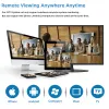 Sistema 32CH H.265+ 4K NVR 8.0MP Visione notturna a colori esterni per esterni interni Kit per fotocamera IP audio POE HD 8MP Video Security Camera Sistema