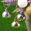 Figurines décoratives 49pcs Noël Ornement suspendu balles d'arbre de Noël Baubles Spheres Pendants Party Decoration (blanc et doré