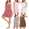 Towel Women Robe Dress Soft Sleeveless Lightweight Bathrobe Loose Slip Nightwear