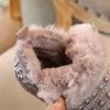 Boots Hiver Fur Girls Fashion Fashion Princess Snow Kids For Sequins Perle Water Drill Cotton Children Chaussures Marque