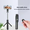 Monopods Lemfo Bluetooth Wireless Selless Selleie Stick Mini statyw rozszerzony z Light Light Remote Shutter na iOS Android Telefon transmisja na żywo