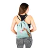 Drawstring Who Cares Women Bag Giraffe 3D Printing Portable Casual Travel For Shoes Fashion Gym Backpack
