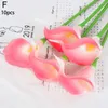 Fleurs décoratives 10pcs mini réel touch calla lily artificiel pu mariage fête bouquet home flower décoration flore accessoire