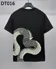 DSQ Phantom Turtle Men's T-shirts Mens Designer T koszule czarne białe fajne koszulka Mężczyźni Summer włoski moda kazorska t-shirt na ulicy M-xxxl 6185 6185