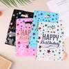 Gift Wrap 10st Star Aluminium Film Bag Birthday Party Candy Bags Happy Plastic Treat With Handtag Favor