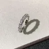 Hochversion Schlangenknochenring mit Frauen glatte Oberfläche und 18k Roségold modisch leichter Luxus Full Diamond Matching Ring Größe 6/7/8