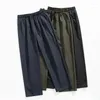 Men's Pants Summer Lightweight Sweatpants Men Joggers Solid Neutral Breathable Outdoor Drying Fabric Straight Leg Casual Trousers