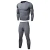 Men's Thermal Underwear 2PCS Mens Winter Warm Ultra-Soft Fleece Lined Long Sleeve Set Johns Tops Bottoms