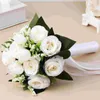 Flores decorativas 2 PCS Mori Departamento de novia Bridal Bride Fresh Artificial Bouquets para boda