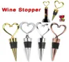 Heart Shaped Metal Wine Stopper Tools Bottles Stoppers Party Wedding Favors Gift Sealed Alcohol Bottle Pourer Cover Kitchen Barwar7066227