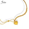 Подвесные ожерелья Joolim Jewelry High End Pvd Fashion No Fade Трехмерное трехмерное сердце
