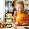Party Decoration Coffin Countdown Calendar Wooden Table Decor With Moveable Holiday Ornaments Favor Halloween