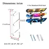 Кухня хранилище 1PAIR Удобное скейтборд стойка настенная настенная сноуборды.