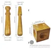 Tools Wood Doming Block Set Dapping Punches Soft Metal Jewelry Making Tools Wood Material Essential Tools for Jewelry Making
