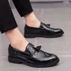 Casual Shoes Fashion Shoe Office For Men Breathable Leather Loafers Driving Moccasins Comfortable Slip On 2024 Three Color