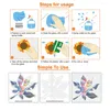 Window Stickers Pack Of 3 Film Static Stained Shaped DIY Art Glass Cling Glueless Decoration PVC Decals Home Office
