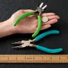 Инструменты 2pcs/Set Diy Diy Jewelry Tool Tool Counting Clygers устанавливает нейлоновую головную стальную челюстную плоскогубцы для ювелирных изделий для изготовления инструментов для бисера