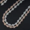 Custom Fashion Sparkling Necklace Men's 10Mm Sterling Sier VVS Moissanite Diamond Iced Out Rectangle Star Link Chain