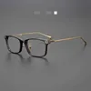 2024 Fashion Men's Luxury Designer Dames Zonnebril Japan High-End Glasses Frame Male bijziendheid Ye Jingyan dezelfde pure Titanium Big Face Transparant