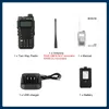 RETEVIS RA685 Walkie Talkie Ham Twoway Estações de rádio de longo alcance Walkietalkies Profesional UHF VHF USB Tipo C carregador 5W Chirp 240326