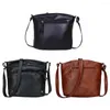 Shoulder Bags Fashion Women Messenger Bag PU Leather Multipurpose Soft Handle Casual Ladies Solid Color Small Purse Handbags