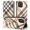 Modèle de concepteur pour iPhone11 13 15 Téléphone mobile Case de téléphonie mobile APPLE 14 Plaid Clamshell Case