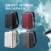 USB充電グリルを備えた女性の多機能ラップトップビジネスバックパックのためのバックパック飛行機旅行