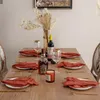 Noisette de table 10pcs Rustic Linn Napkins 43x43cm Gauze en coton pour la fête décorations de mariage Décoration en tissu Dinning