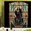 Fönsterklistermärken målat glasklistermärke Anpassad storlek Privacy-Protaction Statisk klamring Frosted Relision Style Christian Church 60cmx100cm