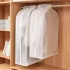 Förvaringspåsar dammtätkläder överdimensionerad täckklänning kostym kappa transparent väska fodral arrangör garderobskläder hängande