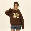 Sweat à capuche pour femmes Retro plus enleme