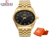 Chenxi Men Fashion Watch Women Quartz Watchs Luxury Golden inossidabile orologio da polso Americi Dress Orologio in Box Gift8801813