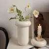 Vasen Nordic Ins Donut Art Vase Ornament kreative Morden Home Dekoration Accessorie Desktop Keramik Blumen Wohnzimmer