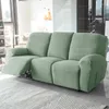 Chair Covers 1 2 3 Seater Recliner Sofa Cover Stretch Relax Lazy Boy Armchair Solid Color Jacquard Couch Slipcovers For Living Room