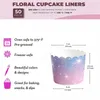 Party Supplies Baking Decorative Cupcake Versatile Stylish Starry Sky Star Liners Cups Gradient Högkvalitativ muffin Delikat