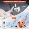 Övervakare Video Baby Monitor 2.4G Wireless med 3,5 tum LCD 2 -vägs Audio Talk Night Vision Surveillance Security Camera Typec Charging